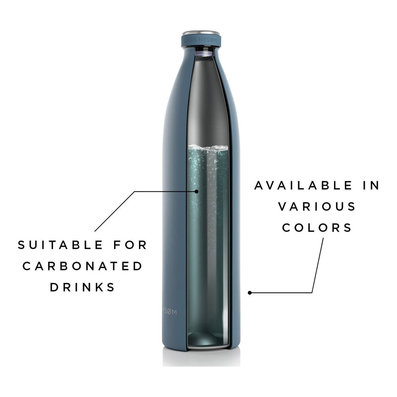 Insulated Water Bottle Ren - Blue Stone